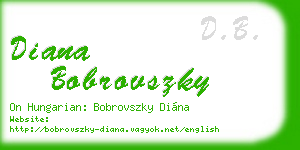 diana bobrovszky business card